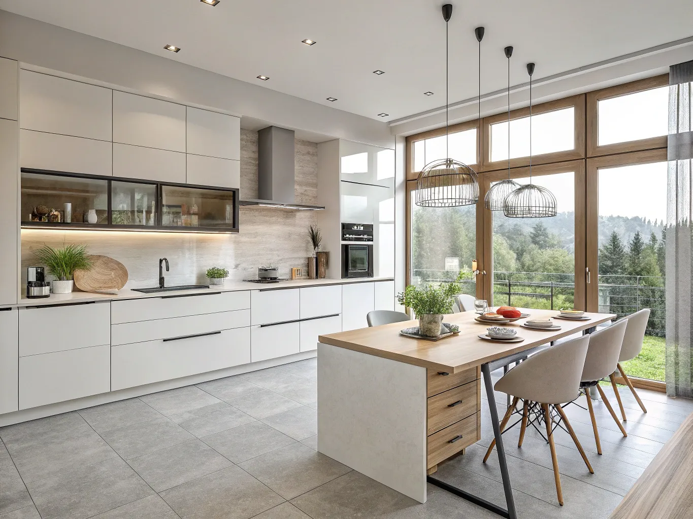 Moderne køkkendesign med skandinavisk stil